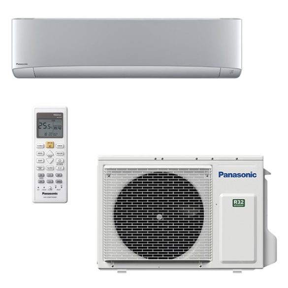 Panasonic ETHEREA típusú 5 kW-os inverteres fali klíma (ezüst)