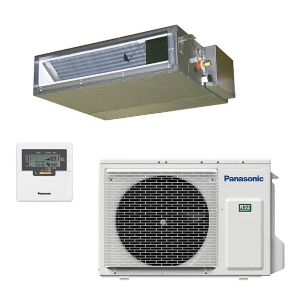 Panasonic rejtett (légcsatornázható) 5 kW-os inverteres klíma